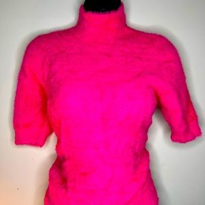 Pink fuzzy sweater